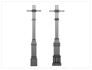 Straight Tubular Heritage Columns
